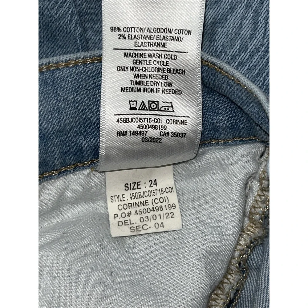 JOE'S JEANS 24 Corinne RISE FLARE Lighter Wash Denim Sporty Trendy 70's Retro